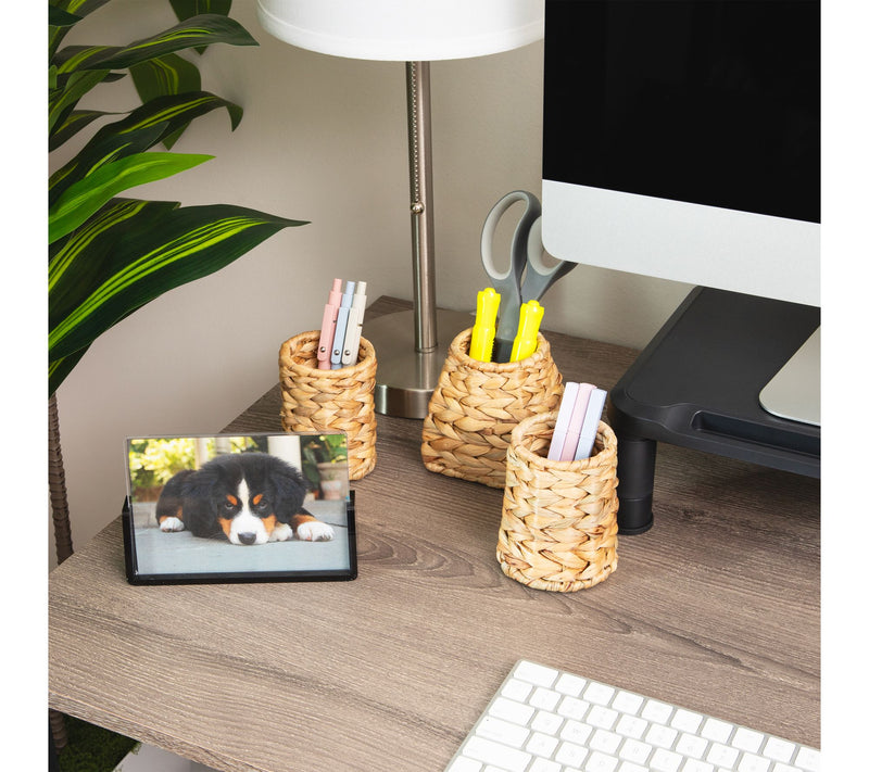 Mind Reader Natural Grass Pen Cups, Desk Supplies — View 7