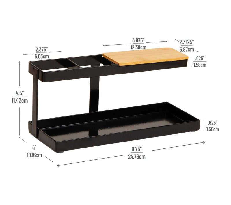 Mind Reader Desktop Organizer, Desktop Dock, Catchall Tray — View 3