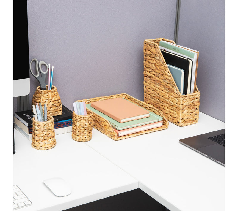 Mind Reader Rattan Paper Tray with Iron Frame,Organizer — View 4