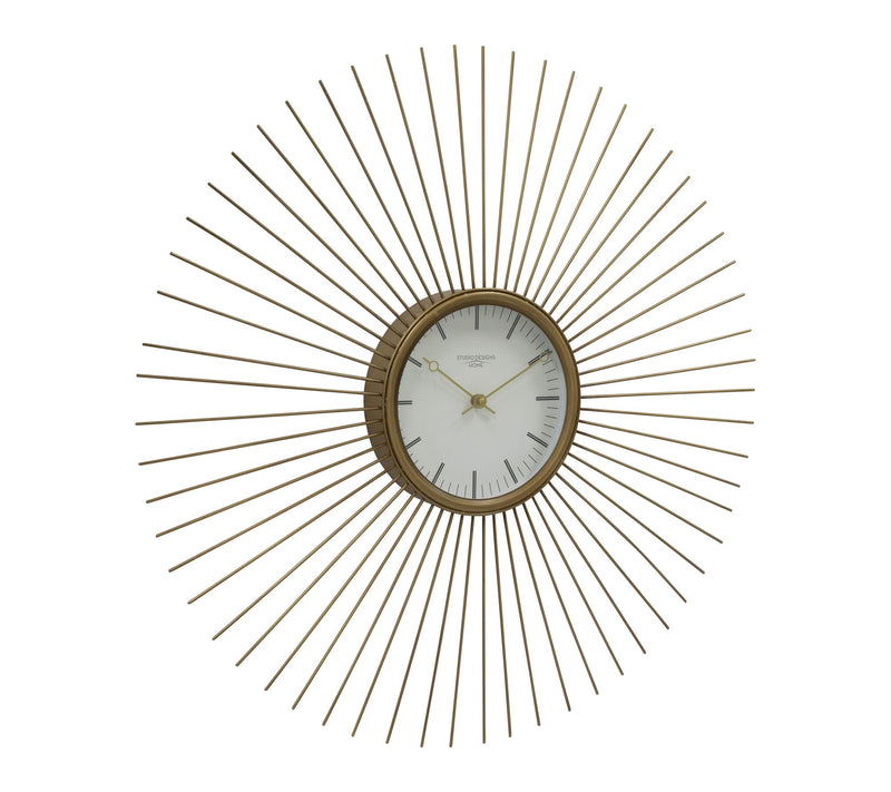 Studio Designs Home 30 Inch Retro Starburst Metal Wall Clock — View 3