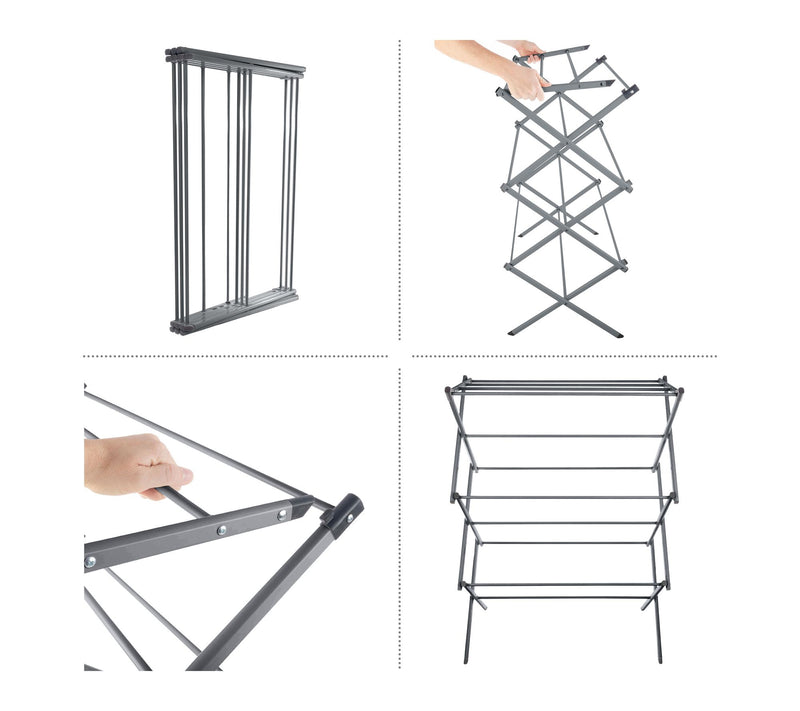 Lavish Home Collapsible Clothes Drying Rack Indoor/Outdoor Use — View 6