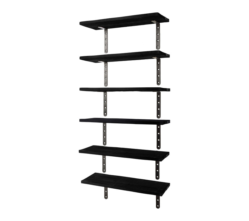 Lavish Home Floating Shelves Set of 6 Wood Floating Shelves — View 12