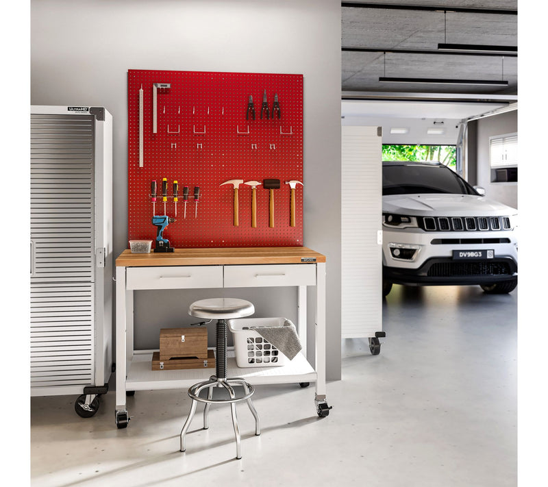 Seville Classics UltraHD 2-Piece Pegboard Set w/ 23 Pc Hooks — View 7