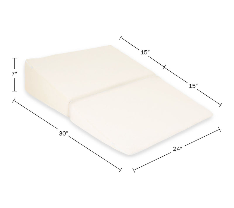 Lavish Home Folding Wedge Pillow-Supportive Memory Foam Pillow — View 8