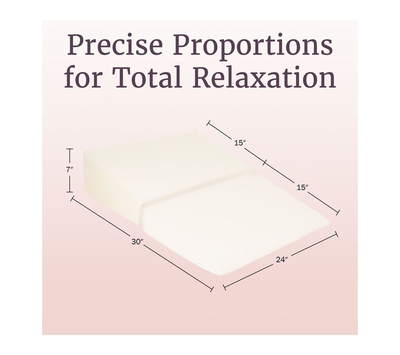Lavish Home Folding Wedge Pillow-Supportive Memory Foam Pillow — View 3