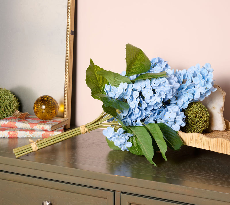 "As Is" Indoor/ Outdoor Faux Hydrangea Bouquet Urn Filler by Kim — View 2