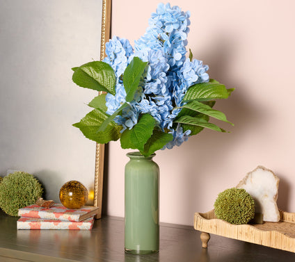 "As Is" Indoor/ Outdoor Faux Hydrangea Bouquet Urn Filler by Kim