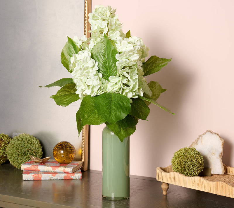 "As Is" Indoor/ Outdoor Faux Hydrangea Bouquet Urn Filler by Kim — View 10