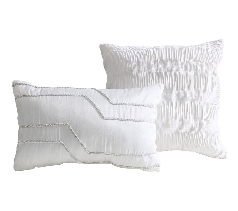 Tahari Home Blanca 5-Pc Jacquard Geometric Comforter Set, King — View 6