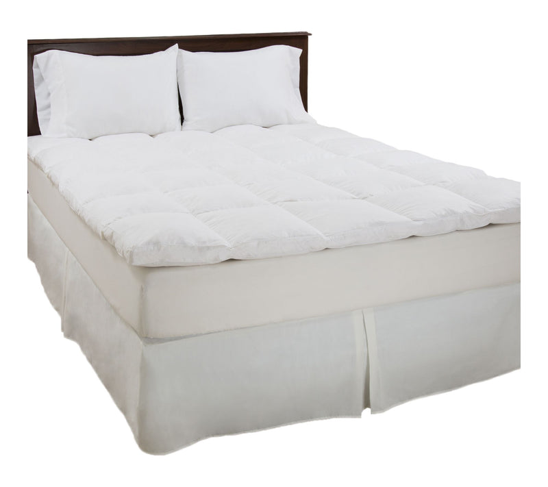 Lavish Home Down 2" Gusset Full Mattress Topper — View 7