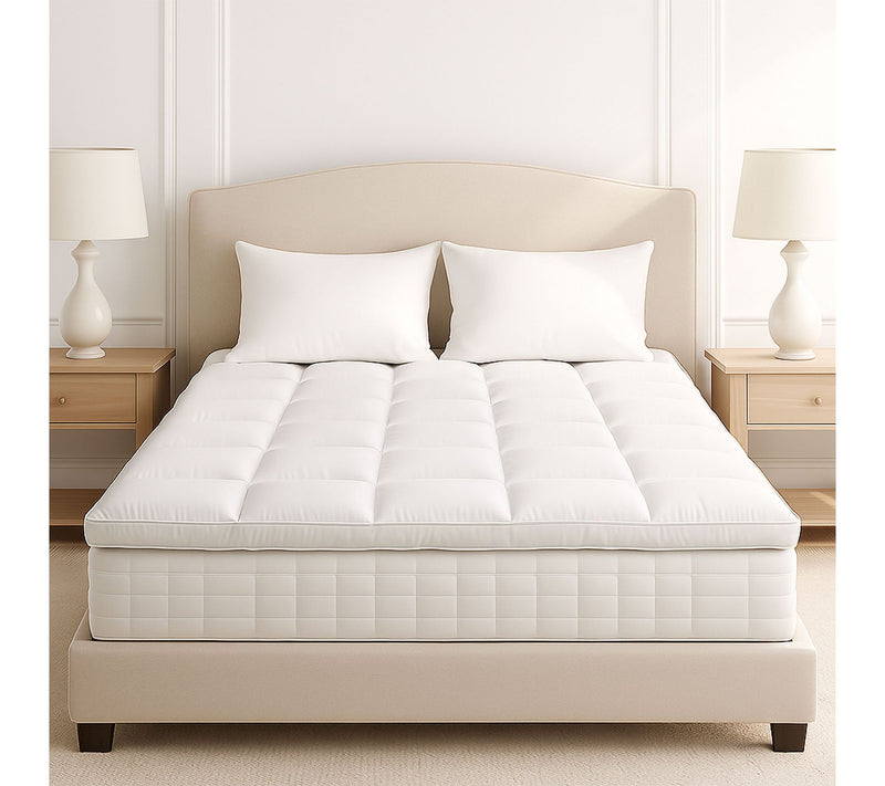 Lavish Home Down Mattress Topper 2" 100% Duck Feather Gusset — View 5