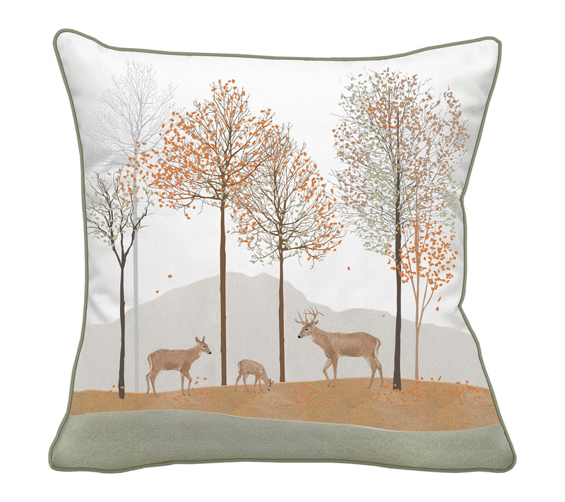 Woodland Deer Indoor/Outdoor Pillow by Valerie — Main view
