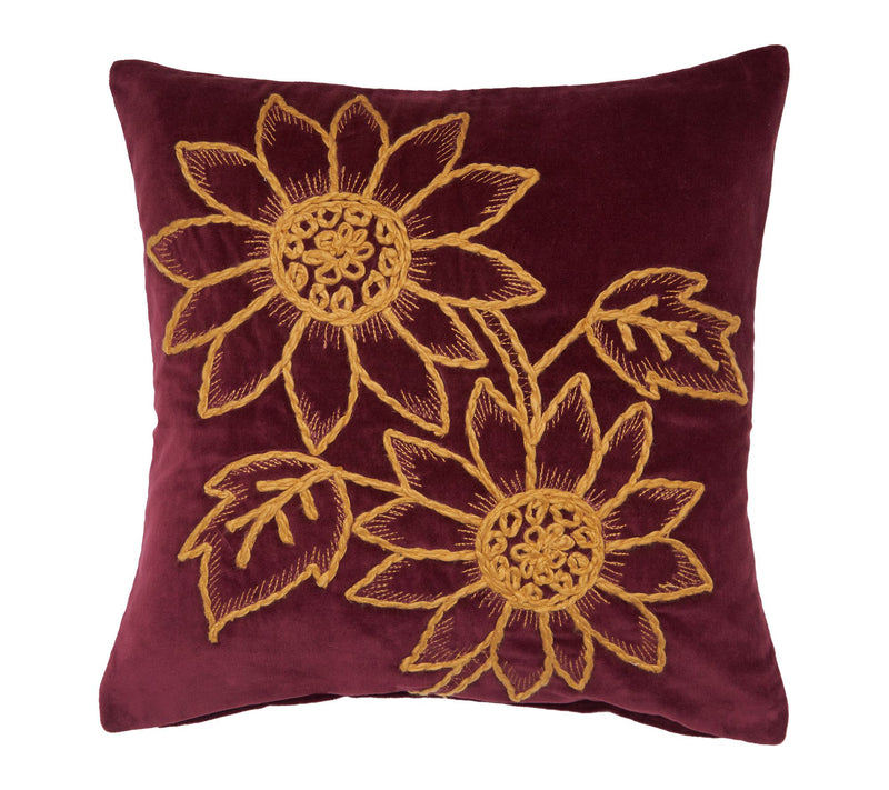 Sunflower Harvest Pillow by Valerie — Main view