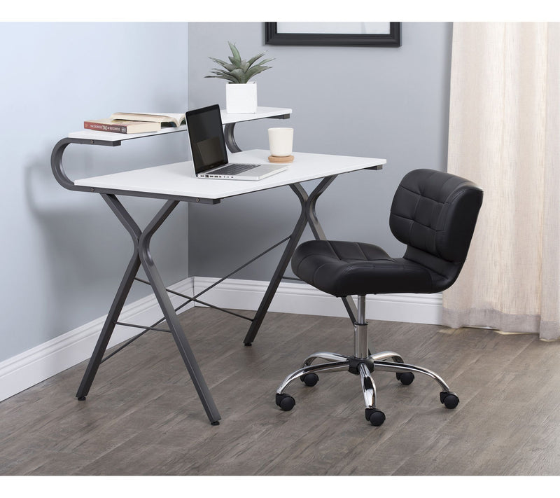 Calico Designs Black Crest Office Task Chair — View 3