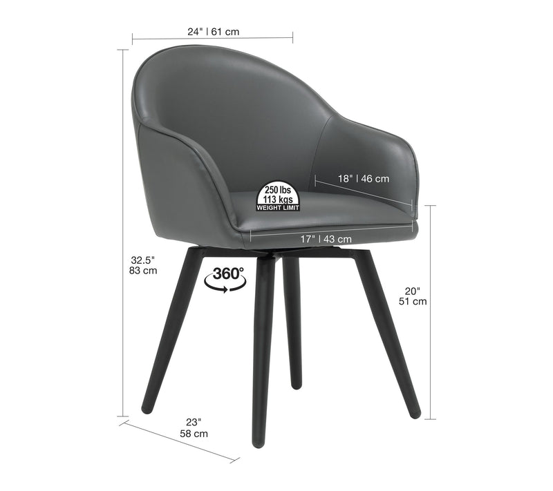 Studio Designs Home Dome Swivel  Accent Chair — View 2