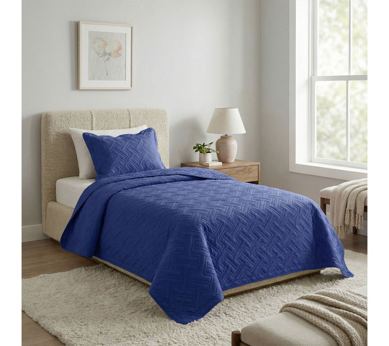 Lavish Home 3-Piece Twin Lightweight Quilt Bedding Set — View 7