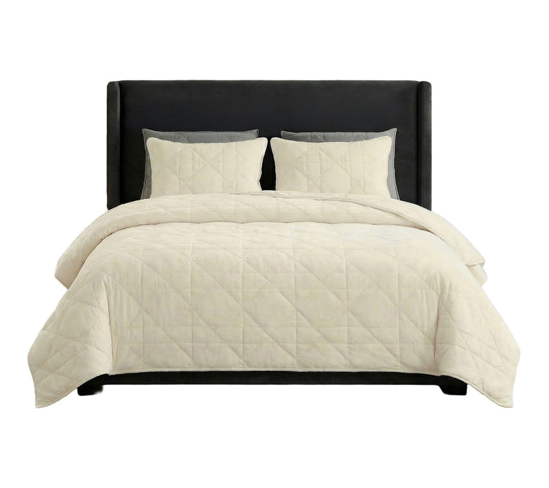 Lavish Home 3-Piece King Ultra Soft Quilt Bedding Set — View 12