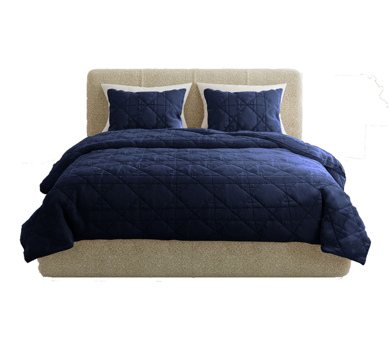 Lavish Home 3-Piece King Ultra Soft Quilt Bedding Set — View 13
