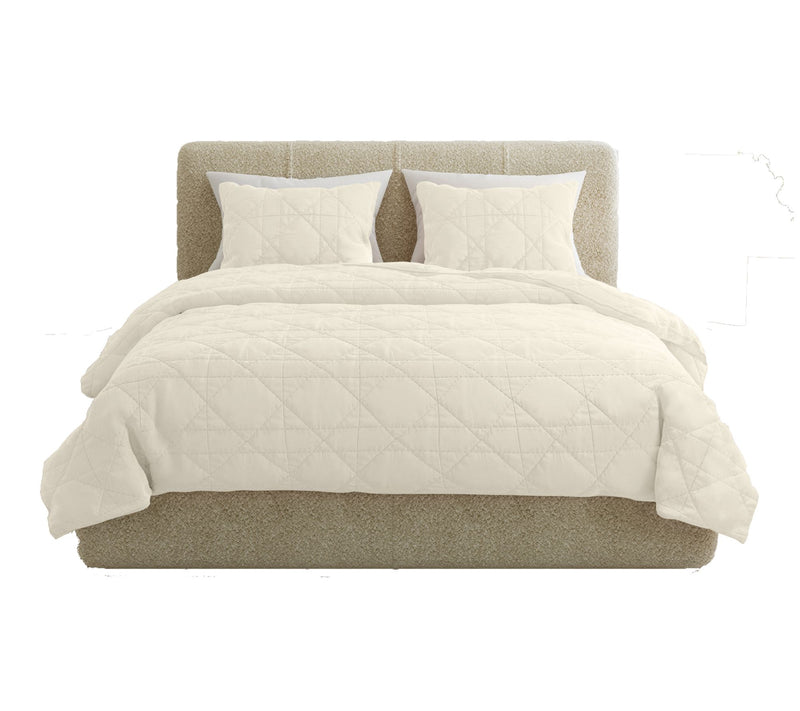 Lavish Home 3-Piece Queen Ultra Soft Quilt Bedding Set — View 12