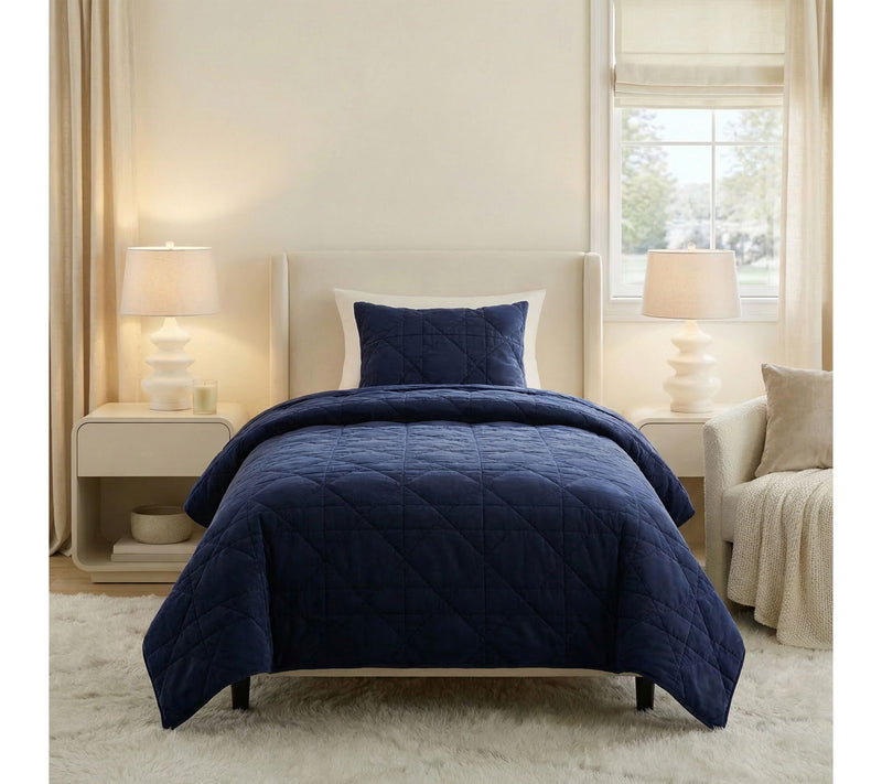 Lavish Home 2-Piece Twin Ultra Soft Quilt Bedding Set — View 6