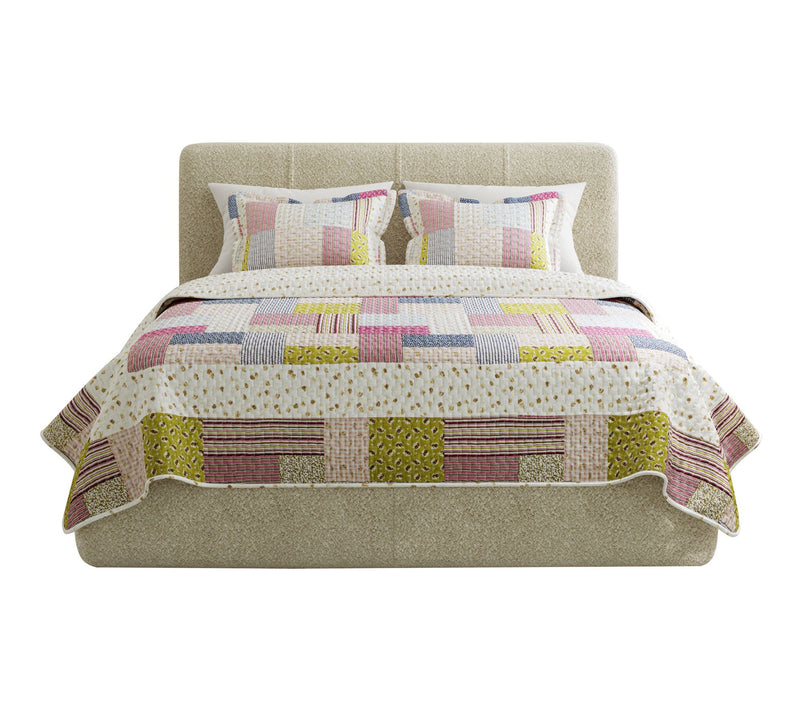 Lavish Home 3-Piece Savannah Classic PatchworkQueen Quilt Set — View 10