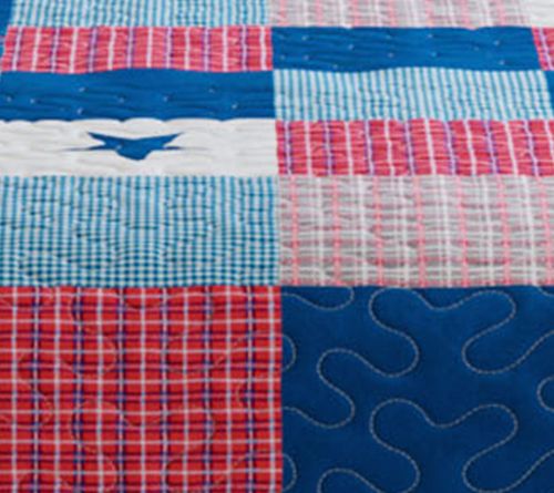 Lavish Home 3-Piece Caroline Patriotic Queen Quilt Set — View 9