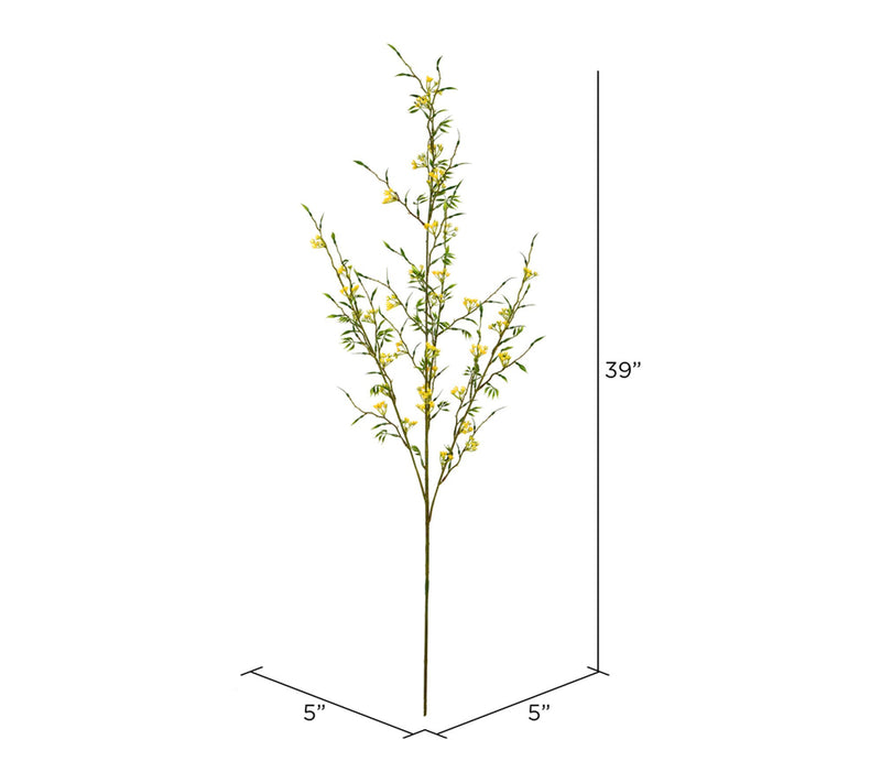 Vickerman 39" Y ellow Mini Wild flower Spray 4/ pk UV — View 2