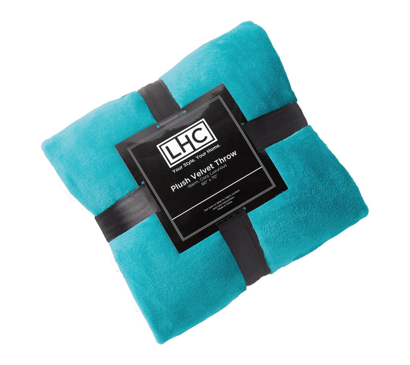 Lavish Home Velvet Throw Oversized Blanket forYear-Round Warm — View 6
