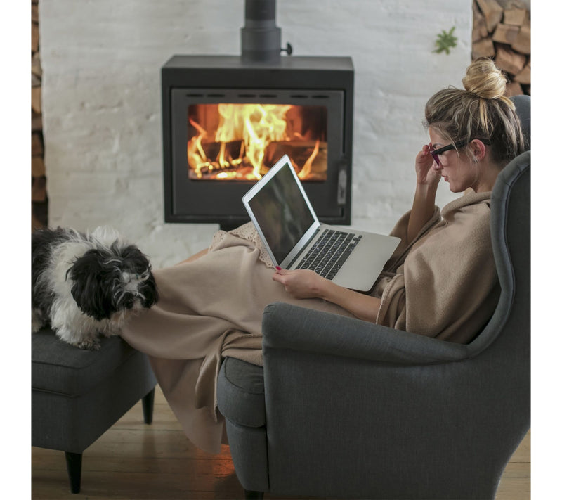 Lavish Home Soft Throw Blanket Oversized, Vintage-Look Throw — View 4