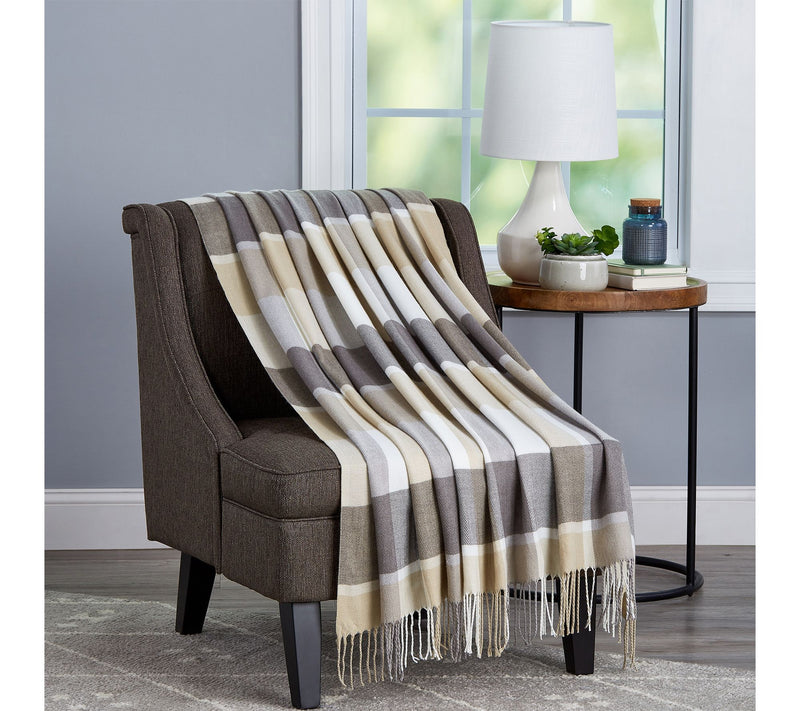 Lavish Home Soft Throw Blanket Oversized, Vintage-Look Throw — View 2