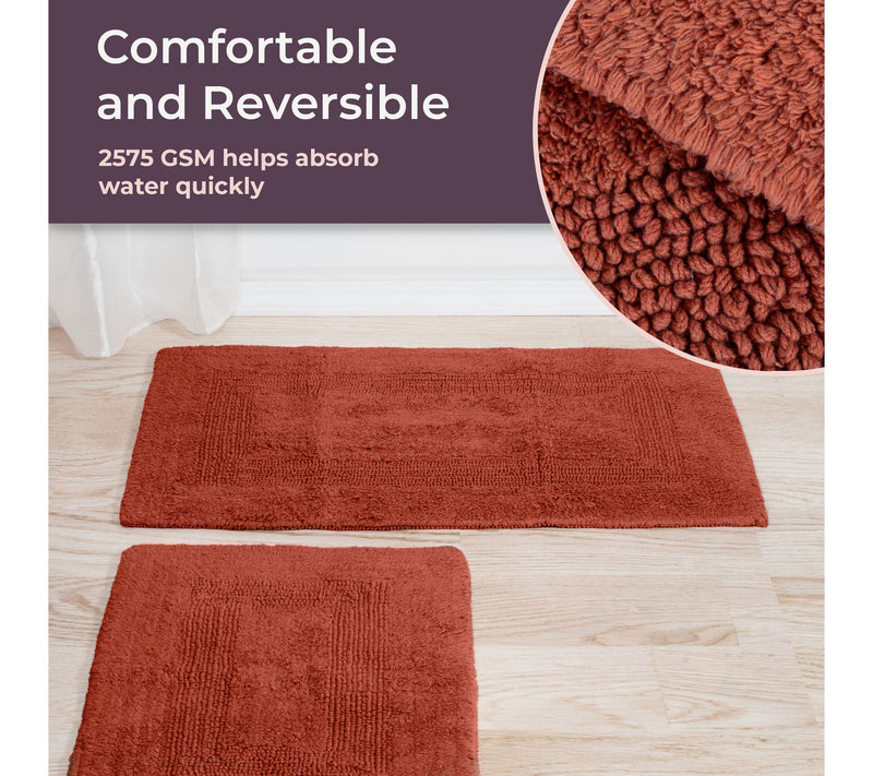 Lavish Home 4-Piece Cotton Bathroom Mat Set — View 5