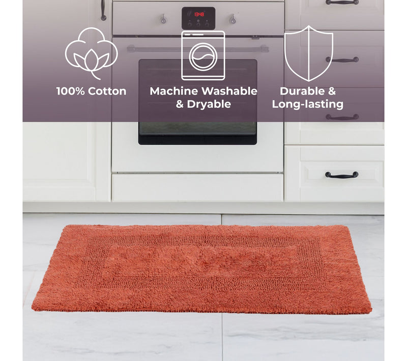 Lavish Home 4-Piece Cotton Bathroom Mat Set — View 3