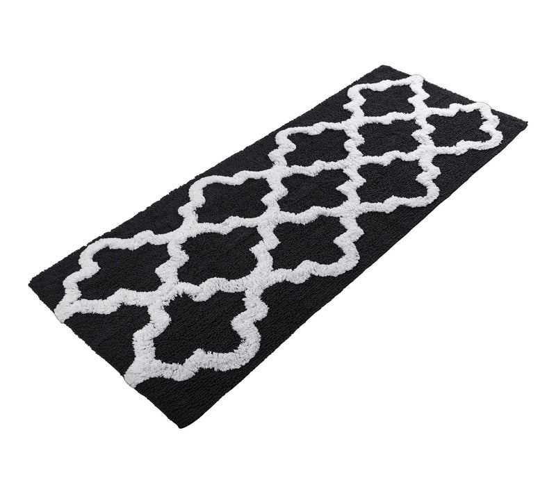 Lavish Home Bathroom Rug Slip Bath Mat TrellisPattern — View 19