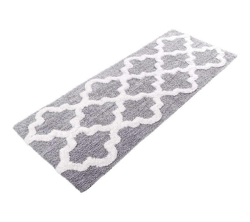 Lavish Home Bathroom Rug Slip Bath Mat TrellisPattern — Main view