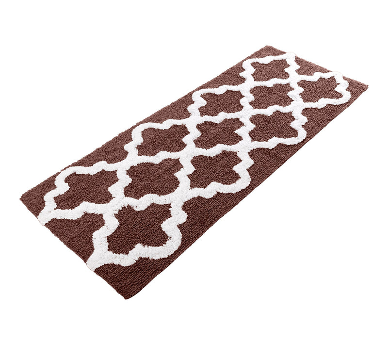 Lavish Home Bathroom Rug Slip Bath Mat TrellisPattern — View 24