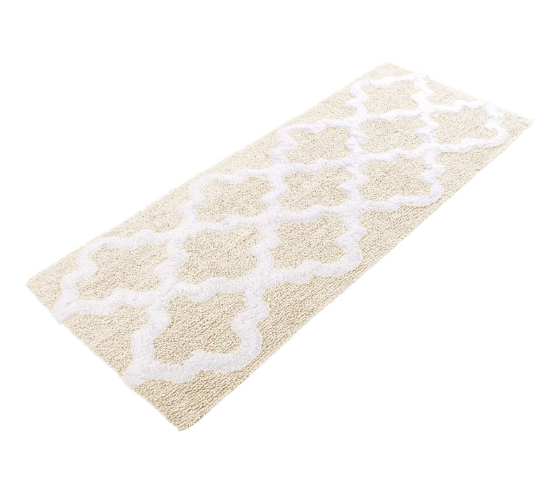 Lavish Home Bathroom Rug Slip Bath Mat TrellisPattern — View 25