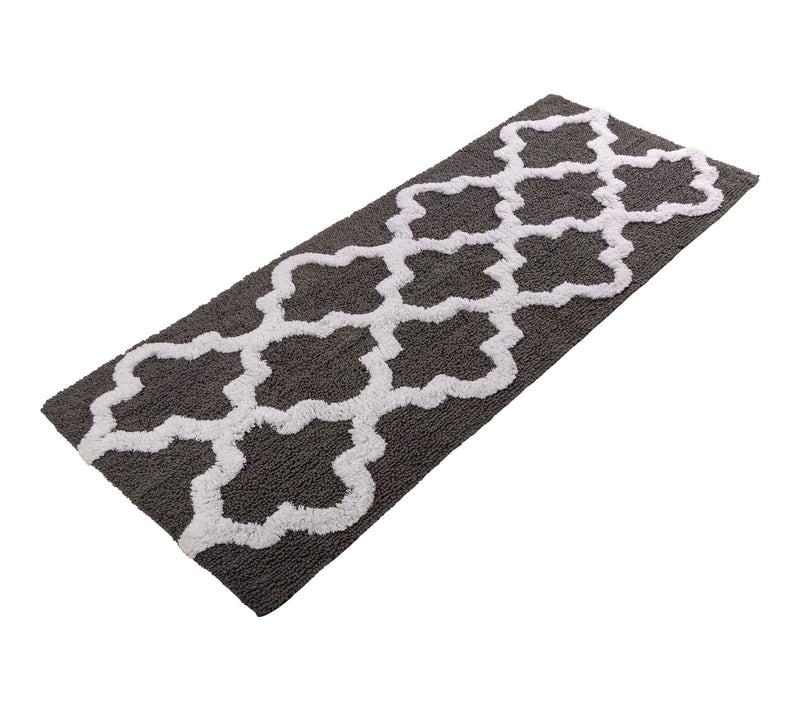 Lavish Home Bathroom Rug Slip Bath Mat TrellisPattern — View 26