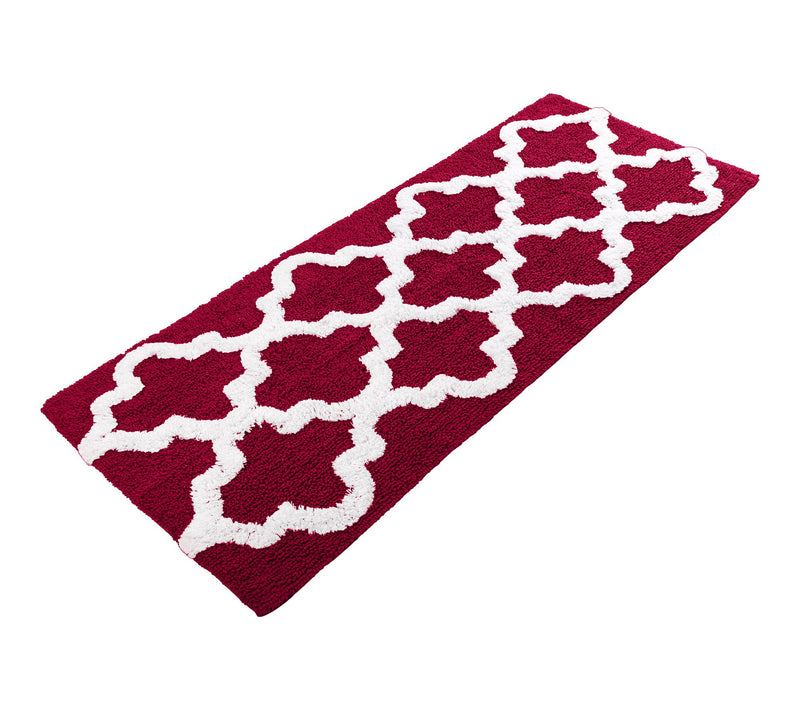 Lavish Home Bathroom Rug Slip Bath Mat TrellisPattern — View 28