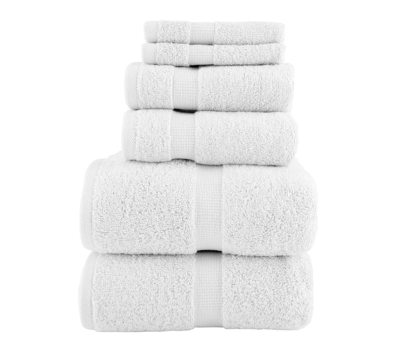 Lavish Home 6 Piece Towel Set Cotton Bathroom Soft & Absorbent — View 13
