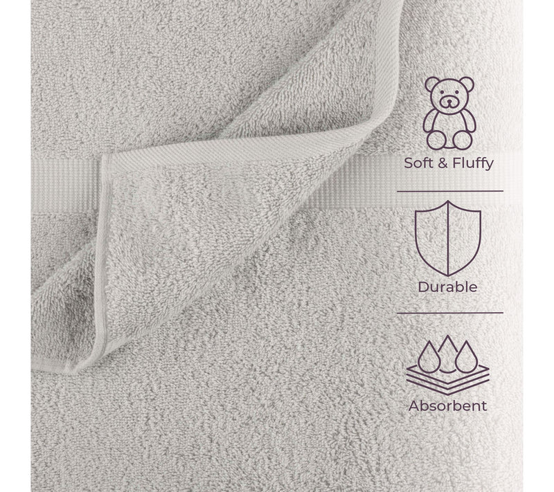 Lavish Home 6 Piece Towel Set Cotton Bathroom Soft & Absorbent — View 3