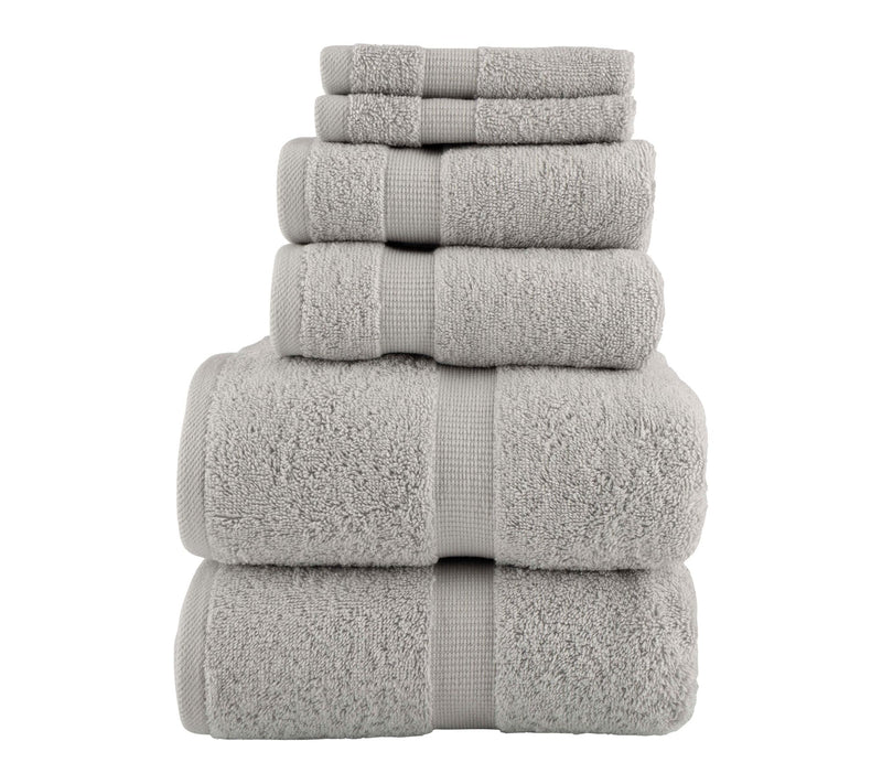 Lavish Home 6 Piece Towel Set Cotton Bathroom Soft & Absorbent — View 14