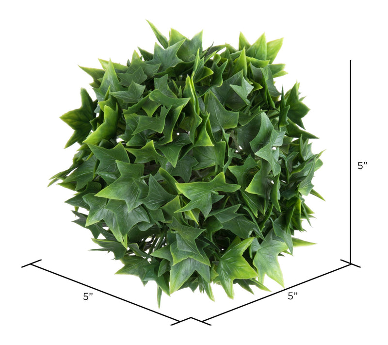 Vickerman 5" Mini Ivy Ball UV Protected 4/pack — View 4