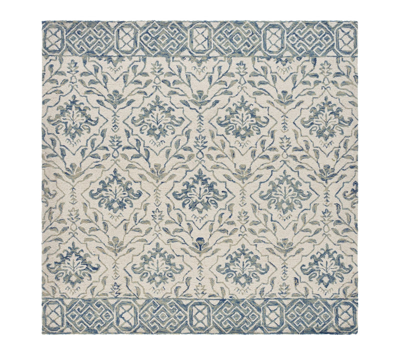 Dip Dye Fleur 8' x 8' Square Wool Rug by Valerie — Main view