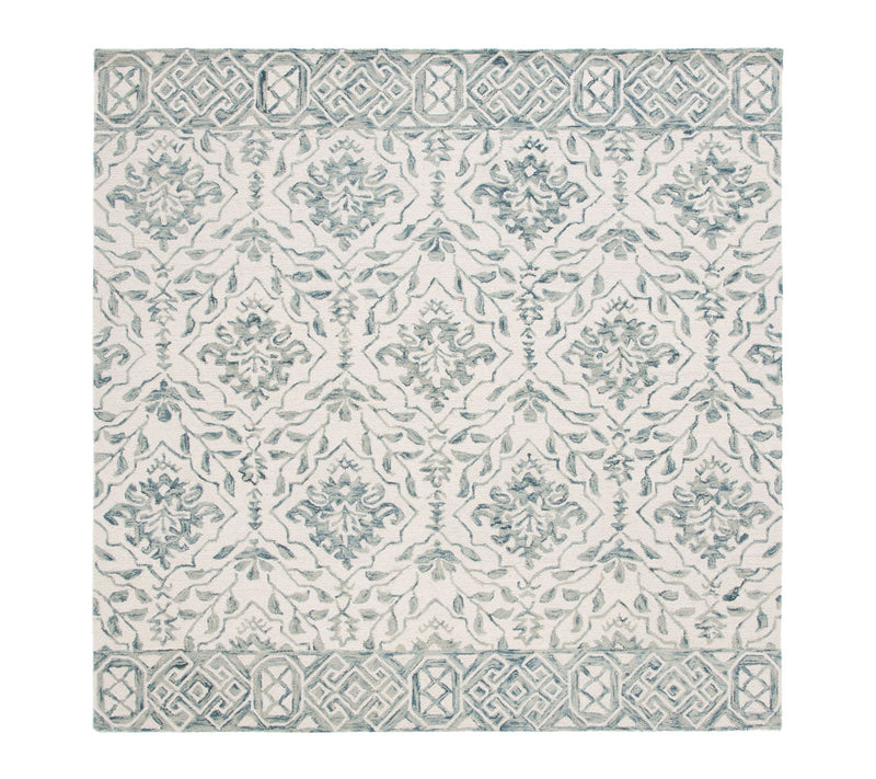 Dip Dye Fleur 9' x 9' Square Wool Rug by Valerie — View 9