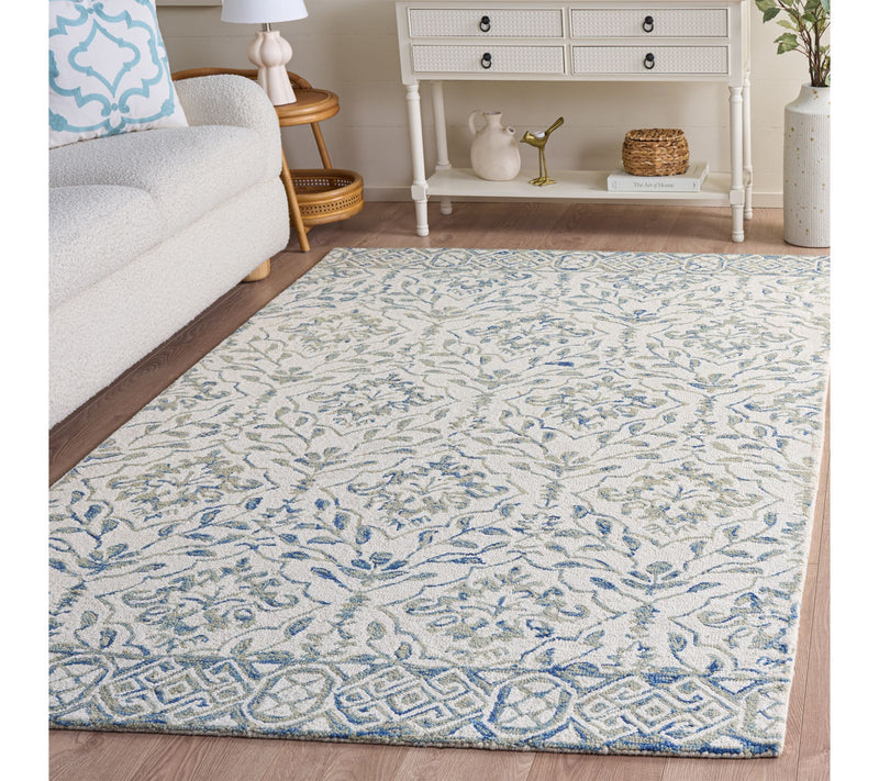 Dip Dye Fleur 9' x 9' Square Wool Rug by Valerie — View 2