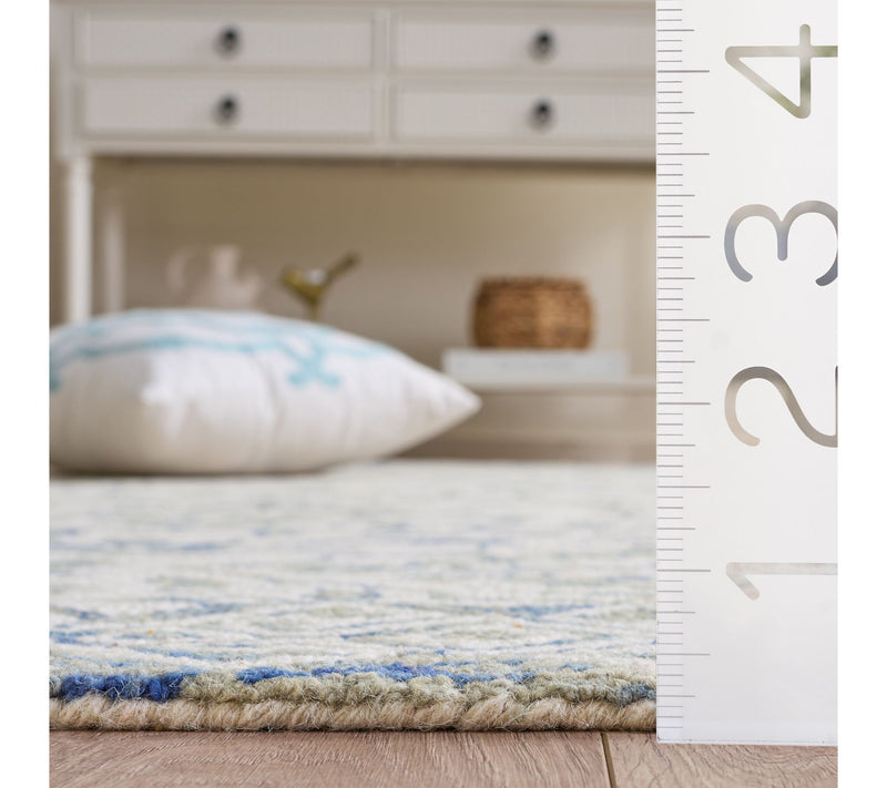 Dip Dye Fleur 9' x 9' Round Wool Rug by Valerie — View 4