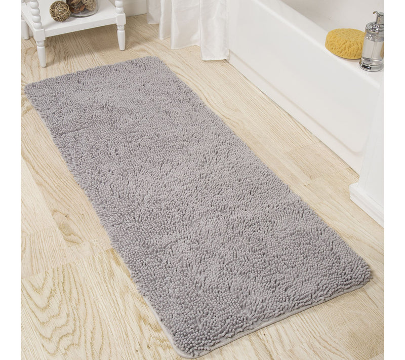 Lavish Home 2 PC High-Pile Chenille Memory FoamBathroom Rug — View 6