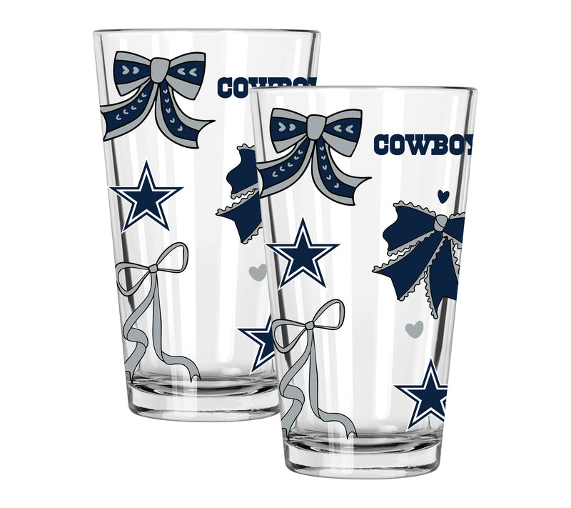 Memory Company NFL  2 pack 16oz Bow Pint Glass — View 40