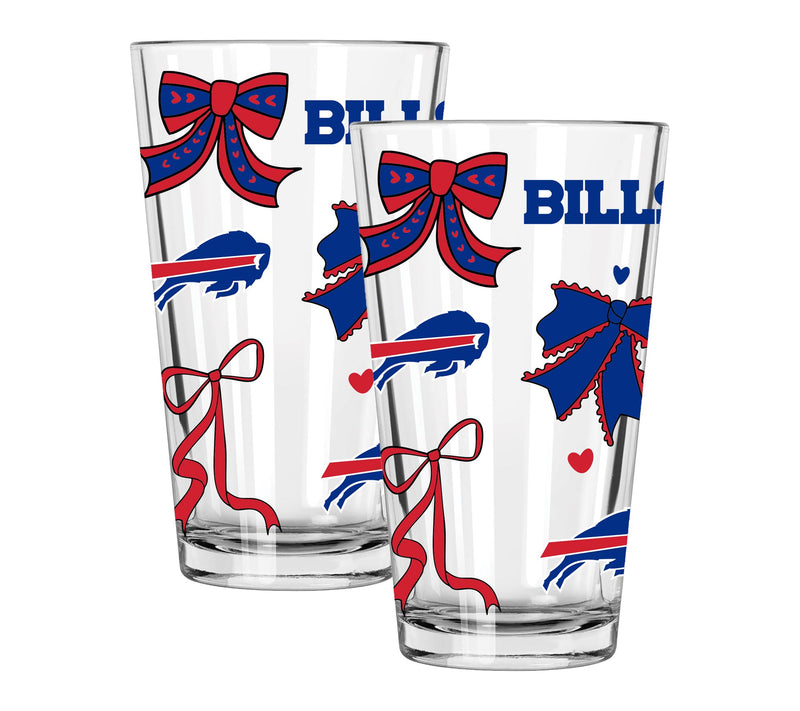 Memory Company NFL  2 pack 16oz Bow Pint Glass — View 44