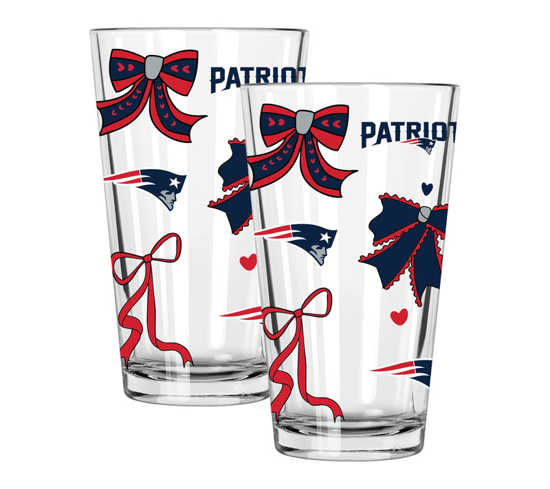 Memory Company NFL  2 pack 16oz Bow Pint Glass — View 49